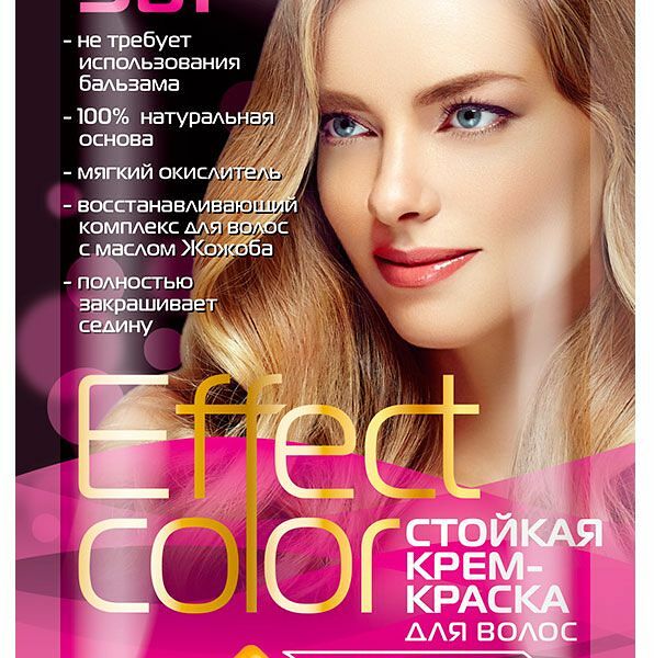 Крем-краска для волос Effect Color Натуральный Русый тон 6.0