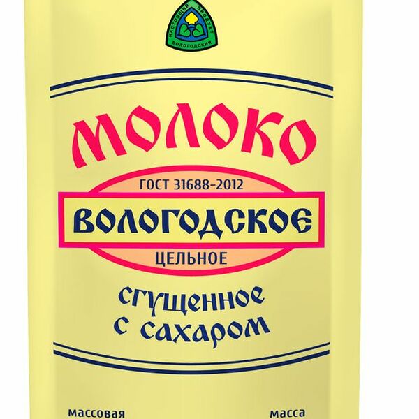 Молоко сгущенное Вологодское с сахаром 8,5%, 270 г