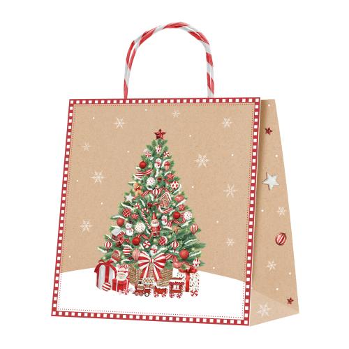 

Пакет Пакетико Крафт Пряничный дом 26 x 26 x 10 см дизайн в ассортименте