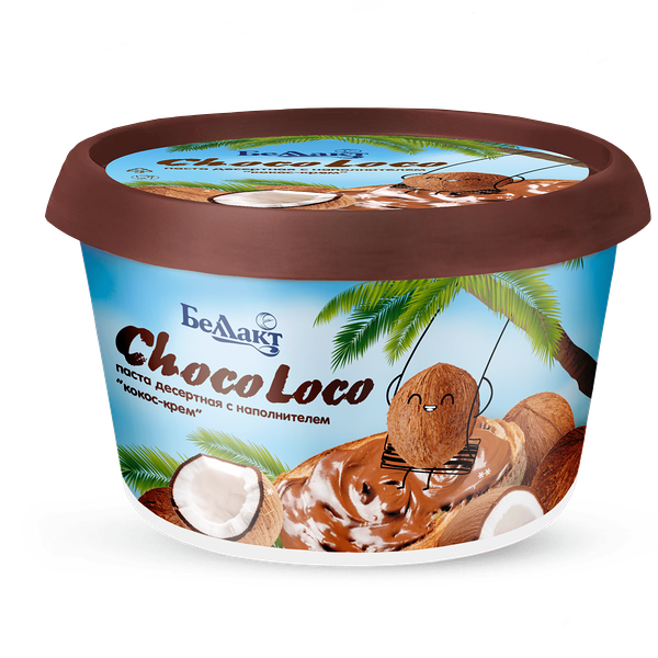 Паста десертная с нап Кокос-крем 25% ChocoLoco 250г