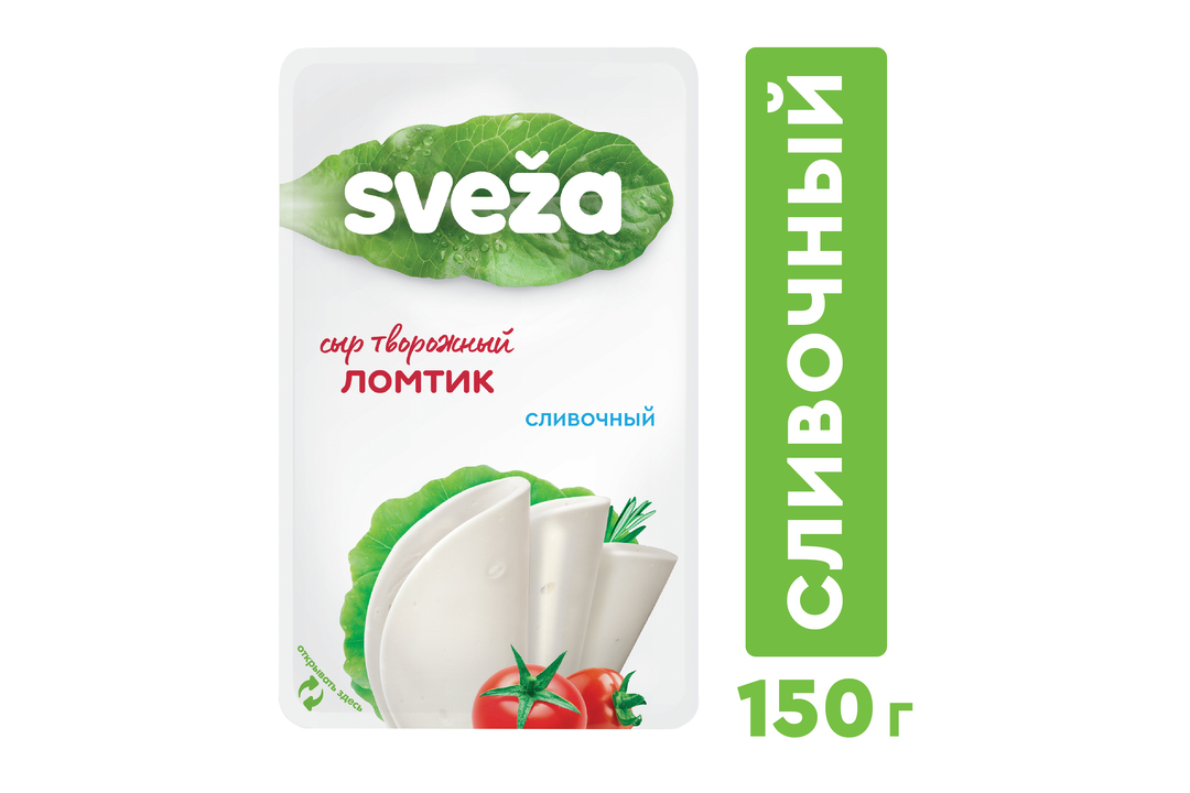 

Сыр творожный ломтик Савушкин Sveza сливочный 60% 150 г