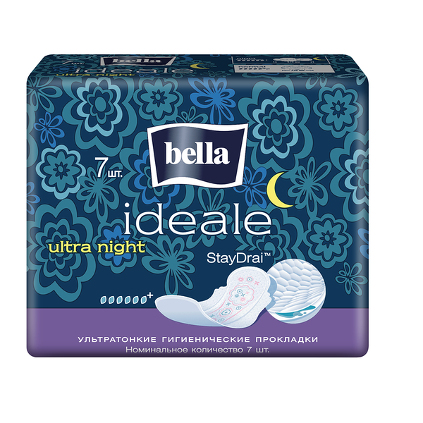 Прокладки гигиенические Bella ideale ultra night покрытие staydrai 7 шт