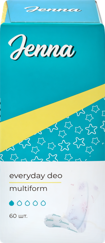 

Прокладки ежедневные Jenna Everyday Deo Multiform 60 шт
