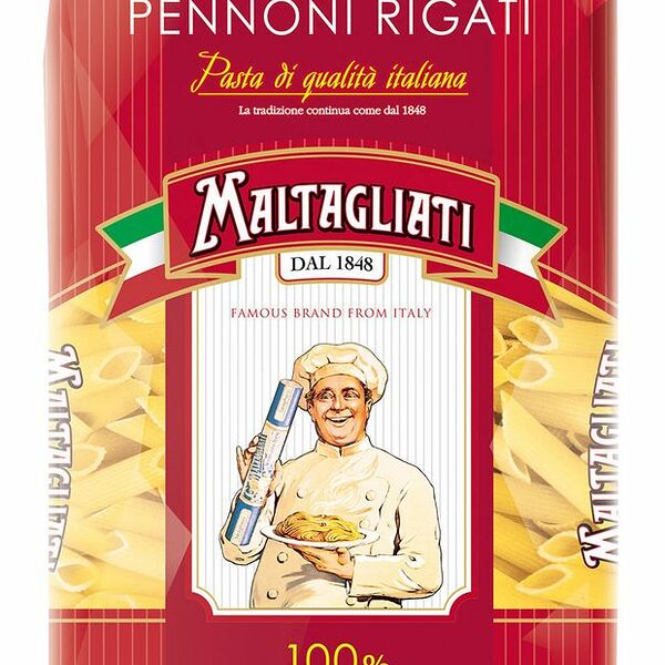 Макароны Maltagliati Перо рифленое 074, 450 г