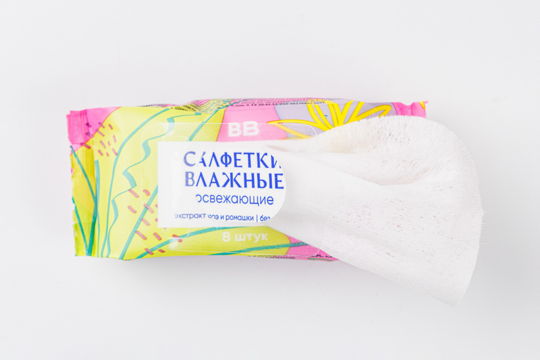 

Салфетки влажные ВкусВилл освежающие 8 шт