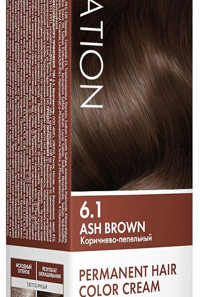 Стойкая крем - краска для волос Concept Fusion Inspiration 6.1 Ash Brown Коричнево-пепельный, 100 мл