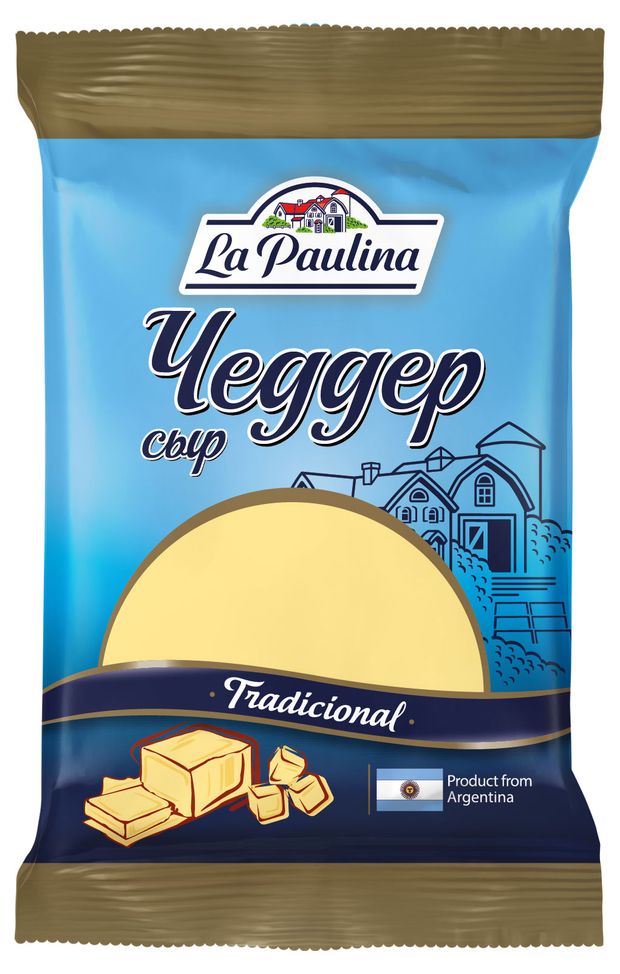 

Сыр твердый La Paulina Чеддер 48% 180 г