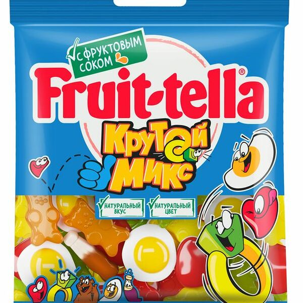 Жевательный мармелад Fruittella ассорти, 70г