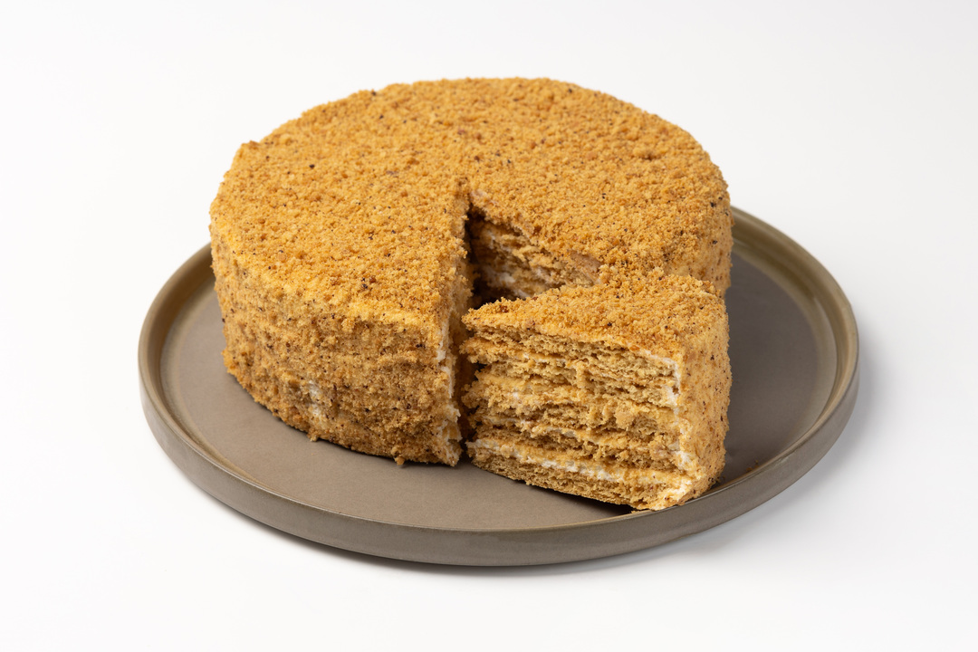 

Торт бисквитно-кремовый медовый ВкусВилл 600 г