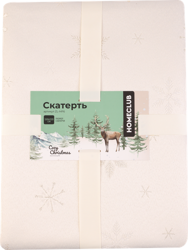 

Скатерть Homeclub Cozy Christmas 150 х 220 см, жаккард с люрексом, арт. ZL-MF6