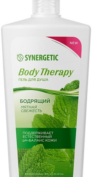 Гель для душа Synergetic Body therapy Мятная свежесть 900мл