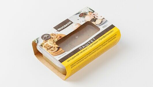 Паштет из куриной печени с грибами ВкусВилл Трюфельный, 150г