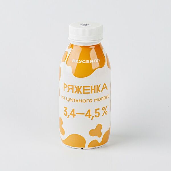 Ряженка из цельного молока 3,4 - 4,5%
