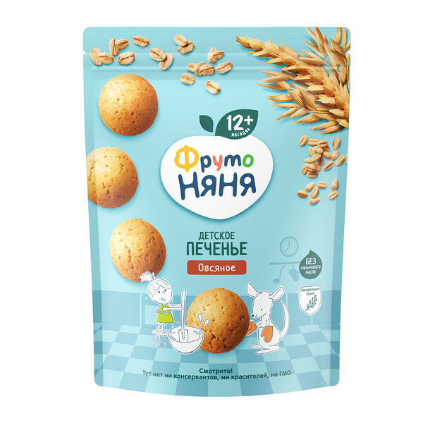 Печенье детское Фрутоняня овсяное с 12 месяцев 120г