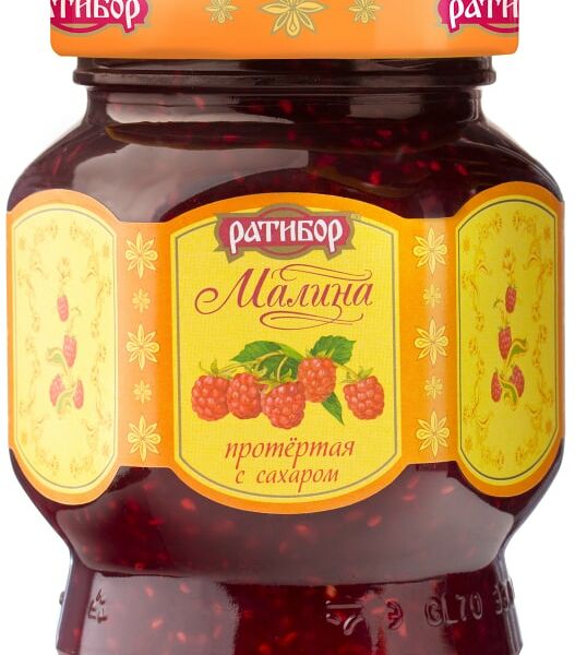 Малина Ратибор протертая с сахаром 365г