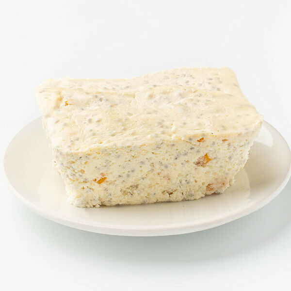 Запеканка творожная без добавления  сахара с манго и семенами чиа