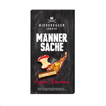 Плитка марципановая Niederegger Ялоко-Бурбон покрытая молочным шоколадом