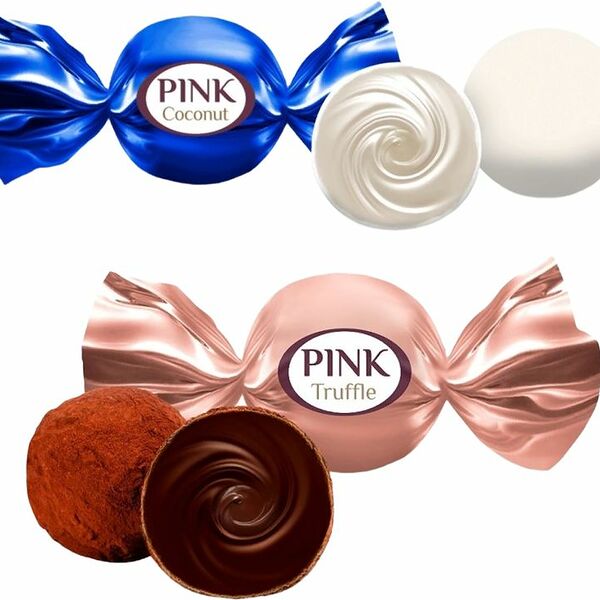 Набор конфет Pink с комбинированными кремовыми начинками глазированные