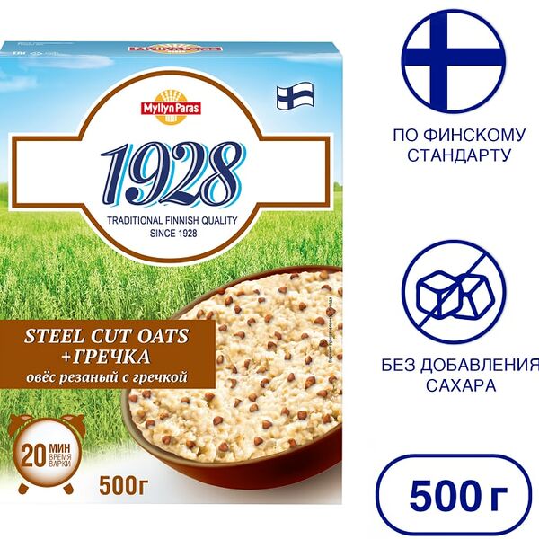 Овес Myllyn Paris резаный с гречкой 500г
