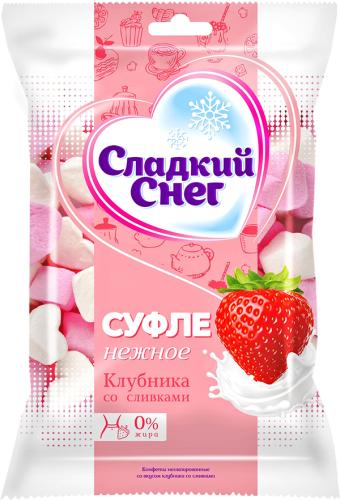 

Суфле Сладкий Снег нежное клубника со сливками 85 г