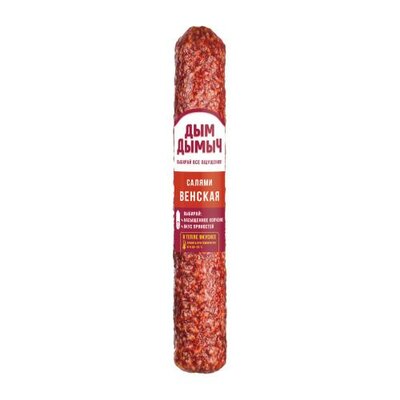 Колбаса сырокопченая Дым Дымыч Венская из мяса птицы салями 200 г