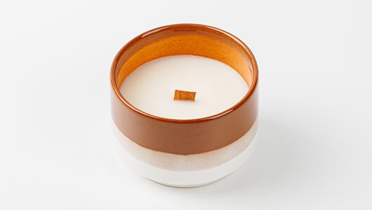 Свеча соевая Шоколадный ганаш в керамической чаше