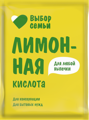 

Лимонная кислота Выбор семьи, 20 г