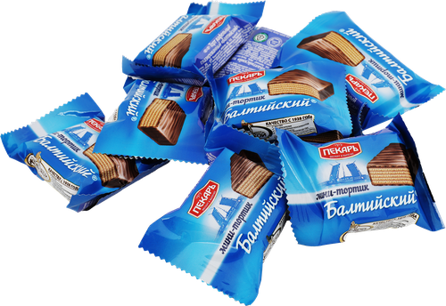 

Конфеты Пекарь Балтийский вафельные глазированные вес