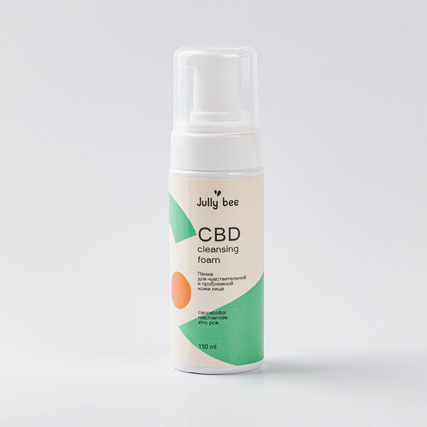 Пенка для умывания c CBD, ниацинамидом и цинком, Jully Bee