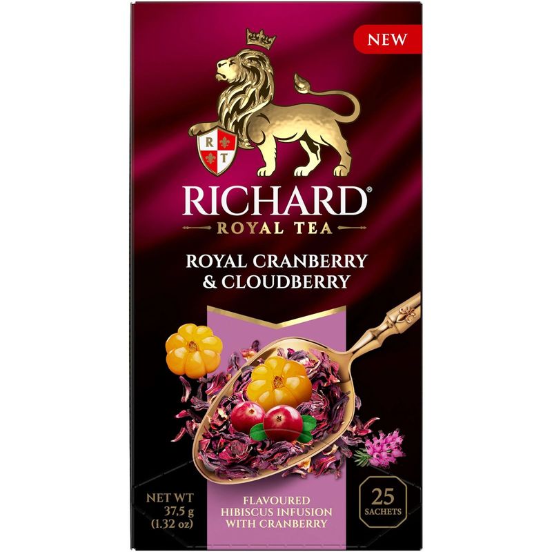 

Чай Richard Royal Cranberry & Cloudberry ароматизированный 25х1.5 г