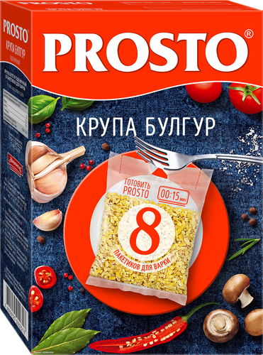 

Булгур Prosto в варочных пакетиках, 500 г