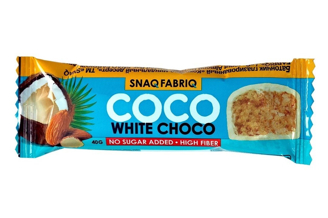 

Батончик глазированный Snaq Fabriq Кокосово-миндальный десерт 40 г