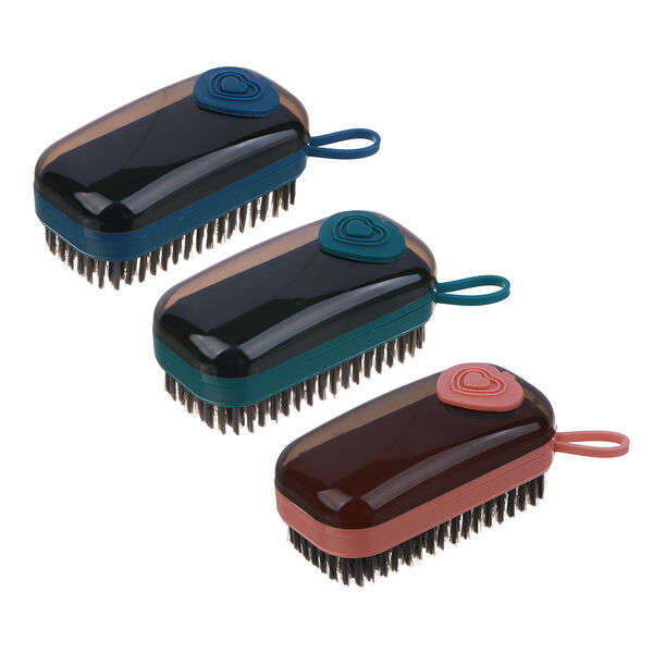 Vetta щетка с дозатором и петелькой, полипропилен, 11.5х5.5х5 см, цвет в ассортименте