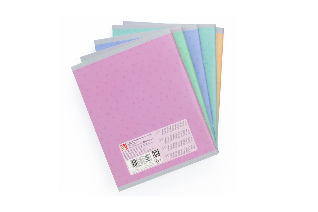 

Тетрадь общая Listoff Игры друзей А5 96 листов в клетку на скрепке 1 шт., дизайн в ассортименте