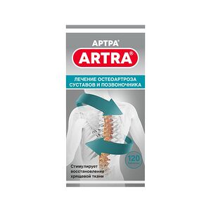 Артра 500 мг + 500 мг таблетки 120 шт