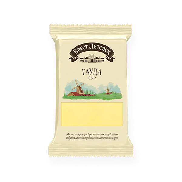 Сыр Брест-Литовск Гауда брусок 45% 200 г