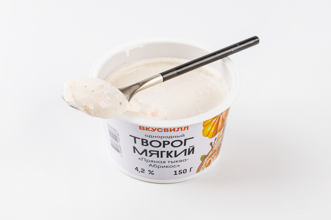 

Творог мягкий ВкусВилл Пряная тыква абрикос 4.2% 150 г