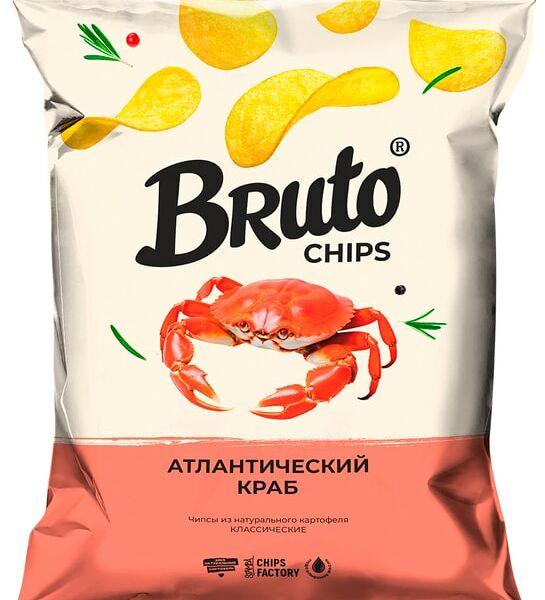 Чипсы Bruto Атлантический краб 120г