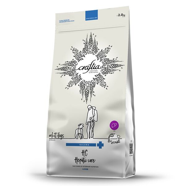 Сухой корм Craftia galena dog hepatic care ветеринарная диета для собак при заболеваниях печени