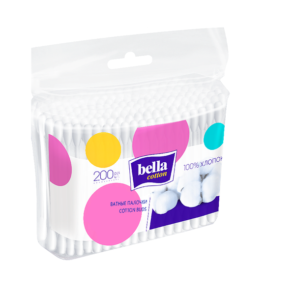 Ватные палочки Bella 200 шт