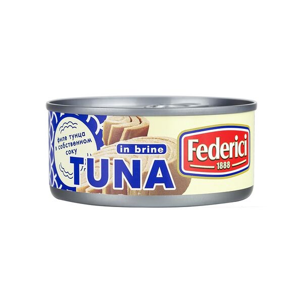 Тунец Federici в собственном соку 160 г