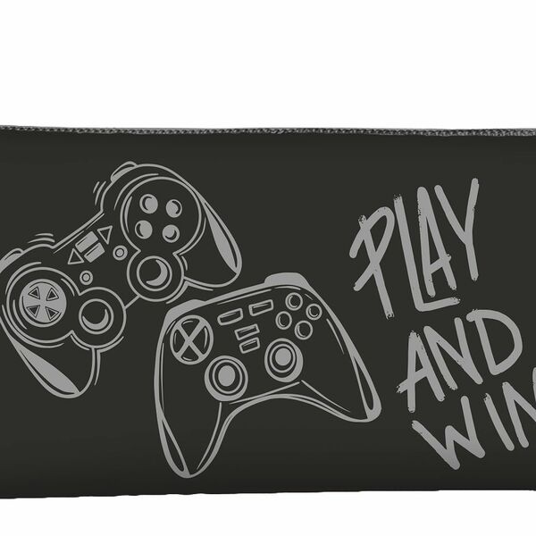 Пенал-тубус 1 отд сред Schoolformat Джойстик 210х65 мм черн полиэстер