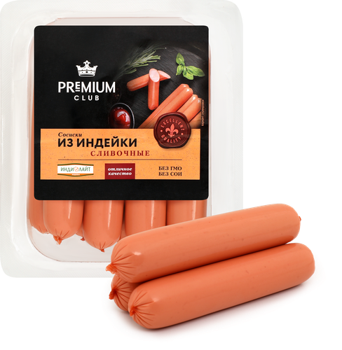 

Сосиски PREMIUM CLUB Сливочные из индейки 440г