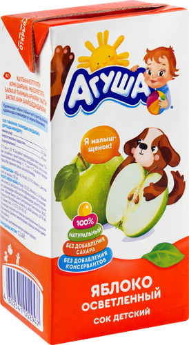 

Сок детский Агуша Яблоко с 3 лет 500 мл
