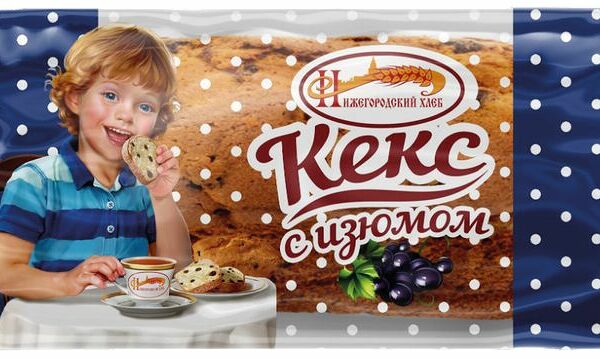 Кекс Нижегородский хлеб с изюмом 450г