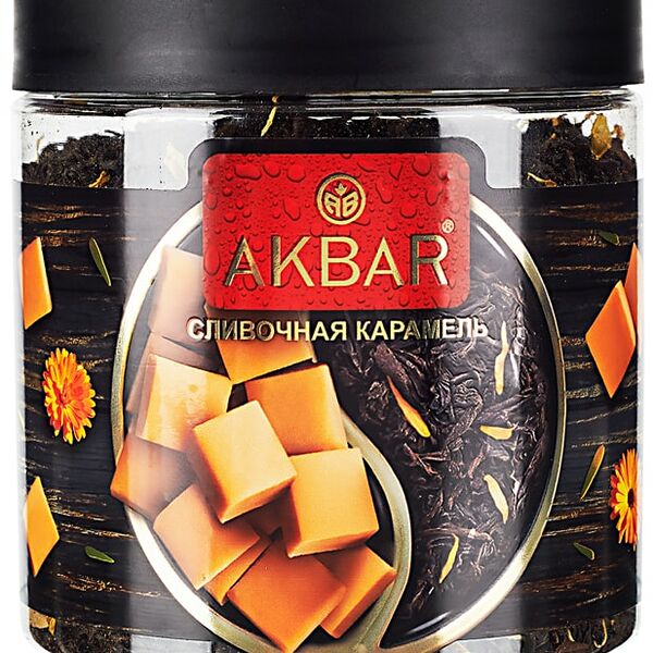 Чай черный Akbar Сливочная карамель 100г