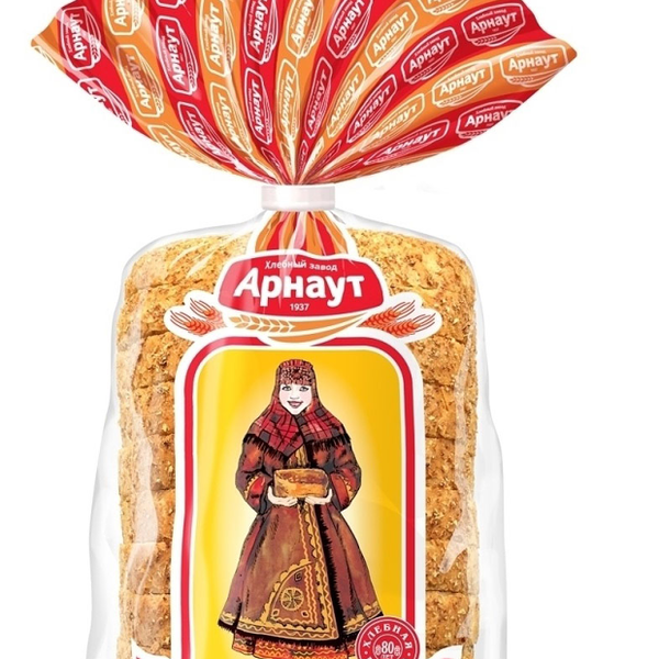 Хлеб Арнаут воскресенский пшеничный с отрубями в нарезке