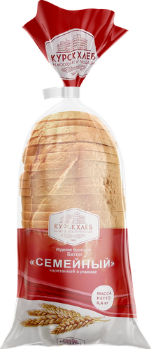 

Батон Курскхлеб Семейный нарезка 400 г