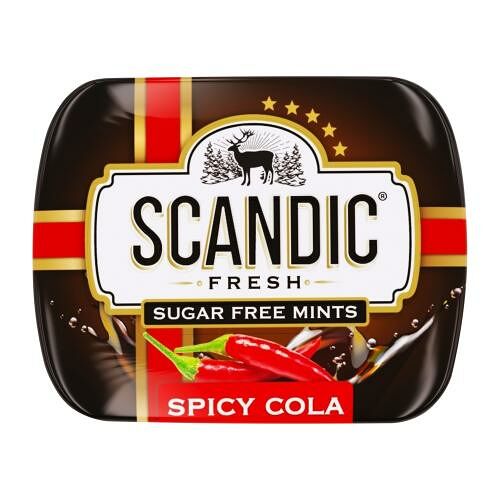 Драже освежающие Scandic со вкусом пряная кола без сахара