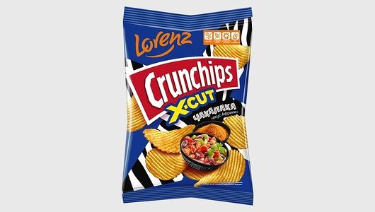 Чипсы Crunchips X-Cut картофельные рифленые со вкусом африканской Чакалаки 70г